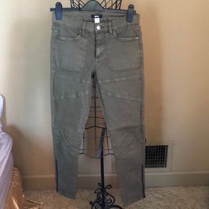 BDG Denim Military Green Cropped Cargo Pant